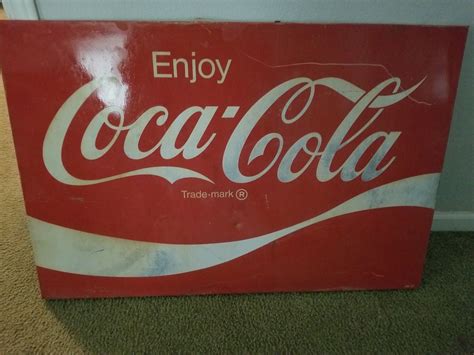 Rare Antique Coca Cola Metal Sign -- Antique Price Guide Details Page