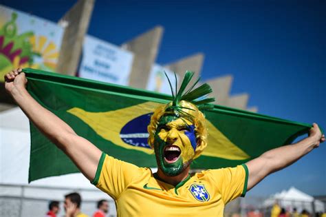 As Brazil debuts at World Cup, some fans won't don iconic yellow and green shirt : NPR