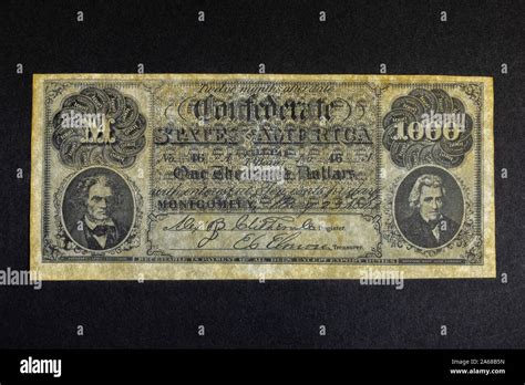 1861 confederate states dollar hi-res stock photography and images - Alamy