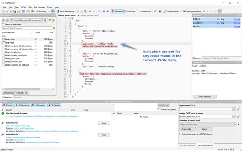 Instant validation while editing JSON data