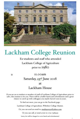 Lackham College Reunion | Tallis Amos Group