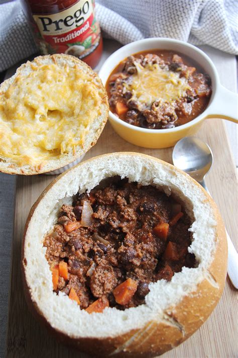 Homemade Chili Bread Bowl - Ketchup with Linda