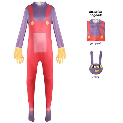 Kids The Amazing Digital Circus Pomni Ragatha Cosplay Costume Jumpsuit Outfit | eBay