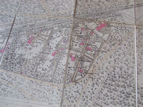 Weybridge. Surrey. [ Large Folding Linen Backed Map ] by Weybridge ...