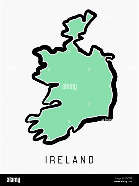 Ireland logo map Stock Vector Images - Alamy