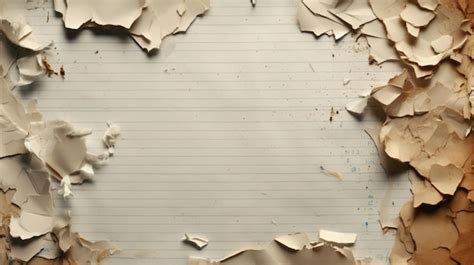 Premium AI Image | Torn Notebook Paper Background