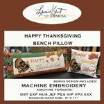 Happy Thanksgiving Bench Pillow USB Version - 105