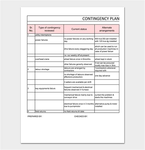 20+ Contingency Plan Examples - DocFormats.com