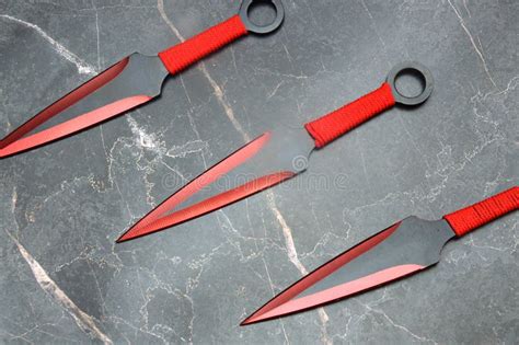 Kunai Combat Throwing Knife Stock Image - Image of ballistic, kunai ...