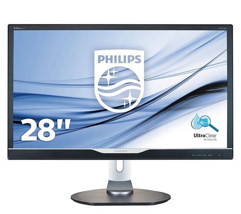 Philips 288P6LJEB 28 Inch 4K Ultra HD LED Gaming PC Monitor Computer Screen MHL | Electrical Deals