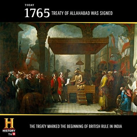 HISTORY - The Treaty of Allahabad was signed on 12 August...