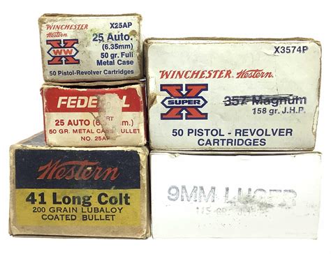 Lot - (142) Rounds Assorted Pistol & Revolver Ammo