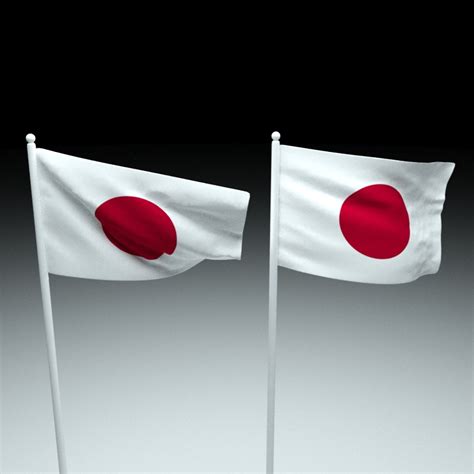 Japan Flag 3D Model - TurboSquid 1594578