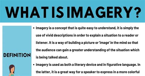 Imagery: Definition and Useful Examples of Imagery in Speech and Literature • 7ESL