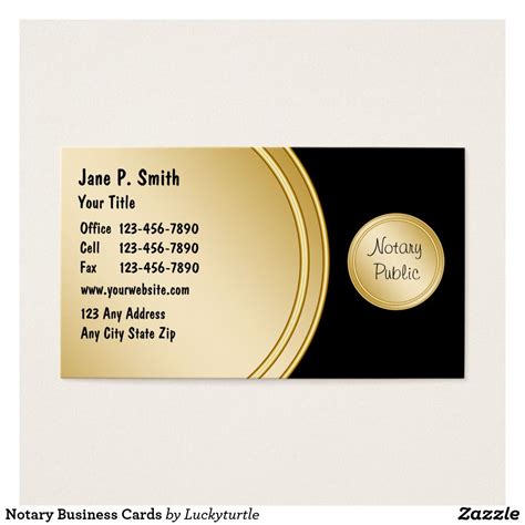 Notary Business Cards Templates