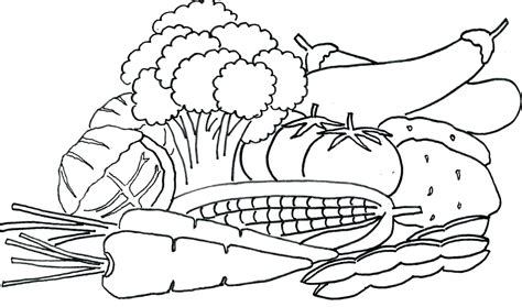 Printable Fruits And Vegetables Coloring Pages at GetDrawings | Free ...