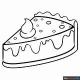 Pie Slice Coloring Page sketch template