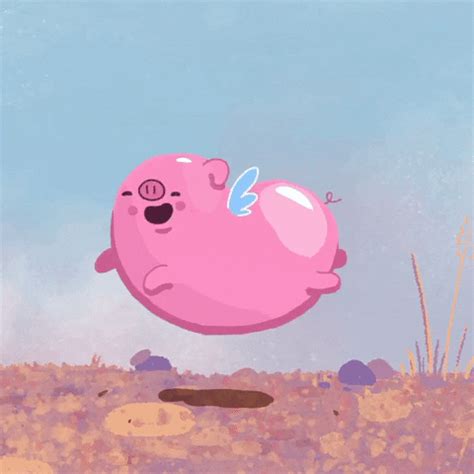 Happy When Pigs Fly GIF by Lisa Vertudaches - Find & Share on GIPHY