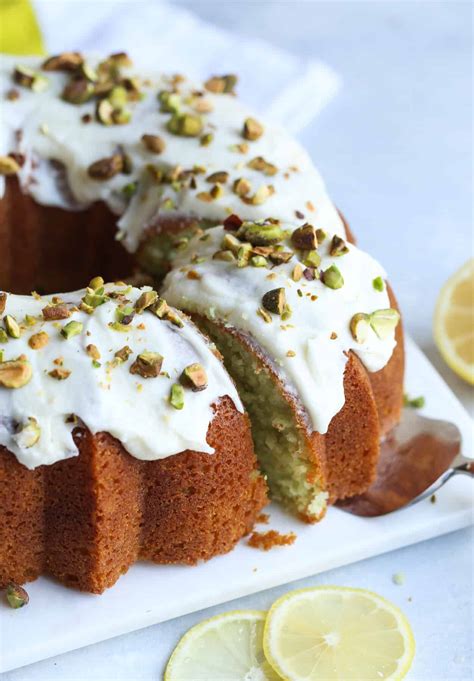 Pistachio Lemon Bundt Cake - An Easy Pistachio Cake Recipe