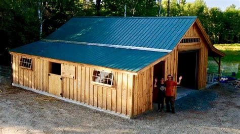 TIMELAPSE - Post & Beam Barn Kit Build that we BOUGHT off the INTERNET ...