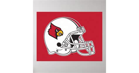 Louisville Football Helmet Poster | Zazzle