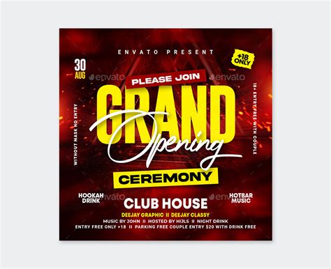 Club Grand Opening Flyer Template | lupon.gov.ph