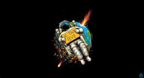 Astronaut Okae Bye 4k Wallpaper,HD Artist Wallpapers,4k Wallpapers ...