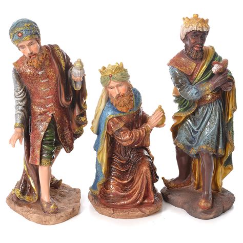 Complete nativity set in resin, 11 figurines 53cm | online sales on ...