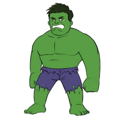 How to Draw Hulk for Kids - Easy Step-By-Step Drawing Tutorial