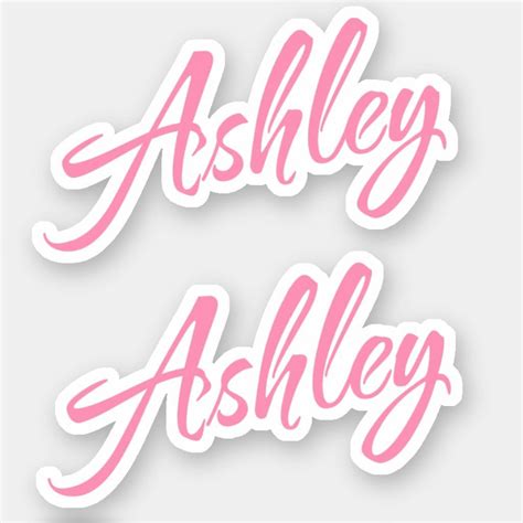 Ashley name x2 sticker – Artofit