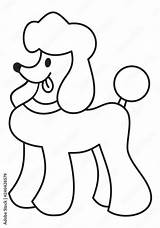 Free Poodle Coloring Pages sketch template