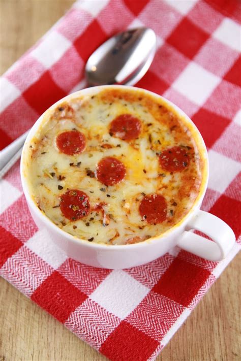 Microwave Mug Pizza Recipe (with Video) | Bigger Bolder Baking