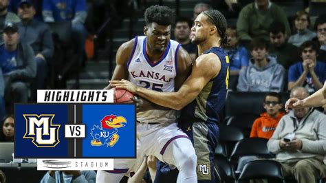 Marquette vs. No. 2 Kansas Basketball Highlights (2018-19) | Stadium - YouTube