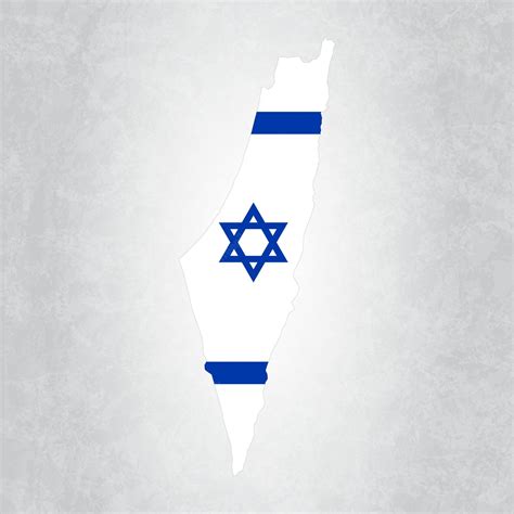 Premium Vector | Israel map with flag