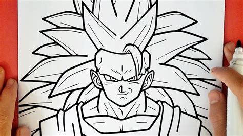 HOW TO DRAW GOKU SSJ3