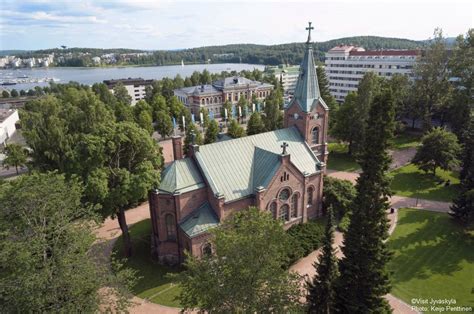 Jyväskylä city church and Church Park. ©Visit Jyväskylä Region. Photo ...