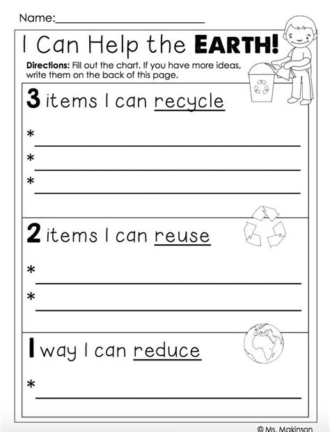 Planet Earth Worksheets For Kindergarten