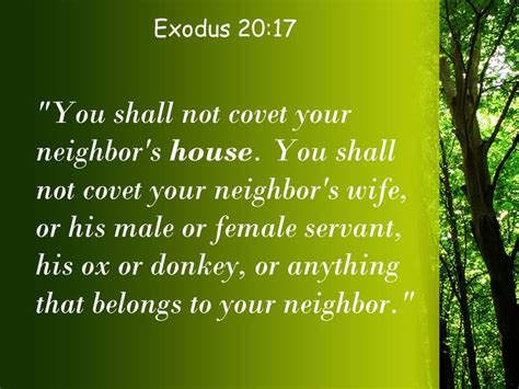 Exodus 20 17 You Shall Not Covet Your Neighbor Powerpoint Church Sermon ...