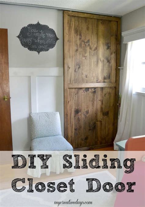 DIY Sliding Closet Door - My Creative Days