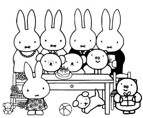 Poppy Coloring Pages - Free Miffy and Friends Coloring Pages Printables