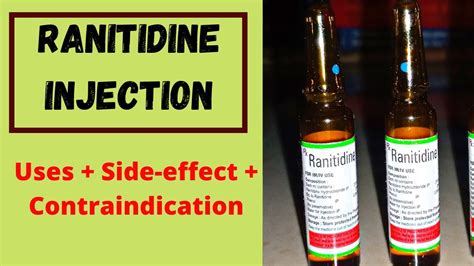 Ranitidine Injection 💉 Uses + Side- effects + Contraindications 💉Dose ...