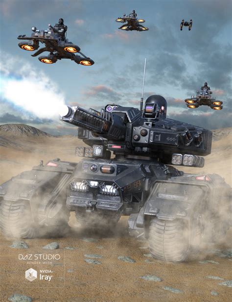 Sci-fi Tank | Daz 3D