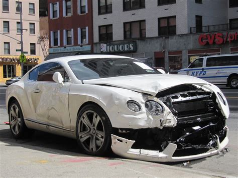 ANOTHER Wrecked Bentley! Just One Of NYC's Many Car Crashes