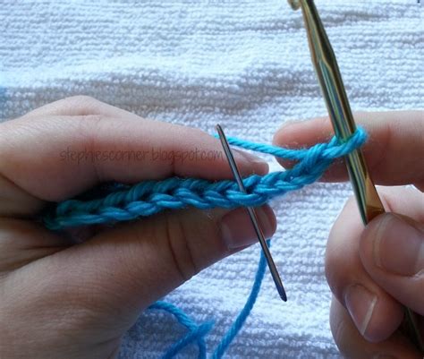 Stephie's Corner: crochet 101 :: crochet in the front loop