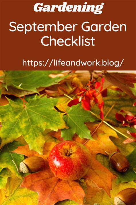 September Garden Checklist