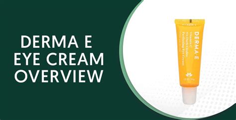 Derma E Eye Cream Reviews - Does It Really Work and Is It Safe To Use?