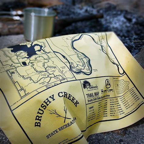 Brushy Creek State Recreation Area Trail Map Bandanna – Iowa Parklands