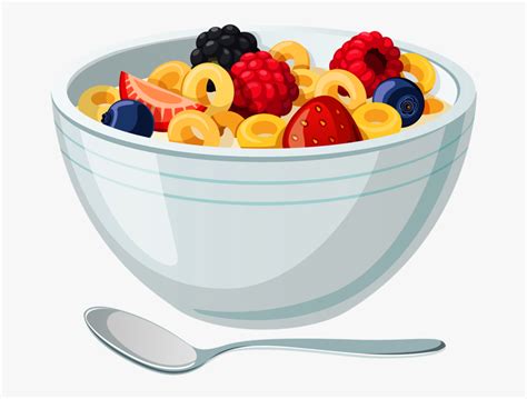 Png Food Illustrations Clip Art And Ⓒ - Bowl Of Cereal Cartoon , Free ...