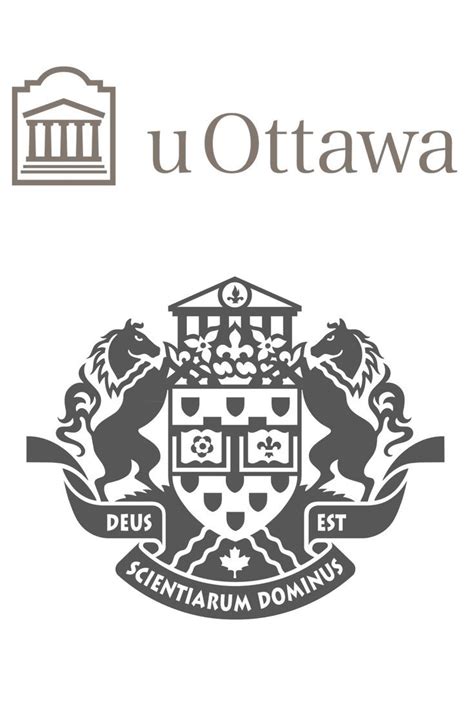 the logo for u ottawa is shown in black and white on a white background