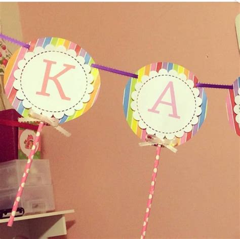 Items similar to Candy land birthday banner on Etsy